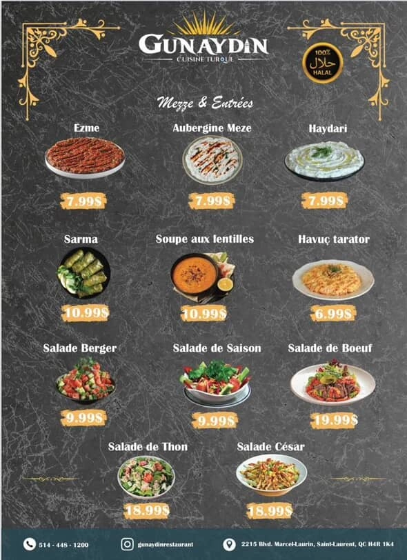GUNAYDIN RESTAURANT MONTREAL menu item 5